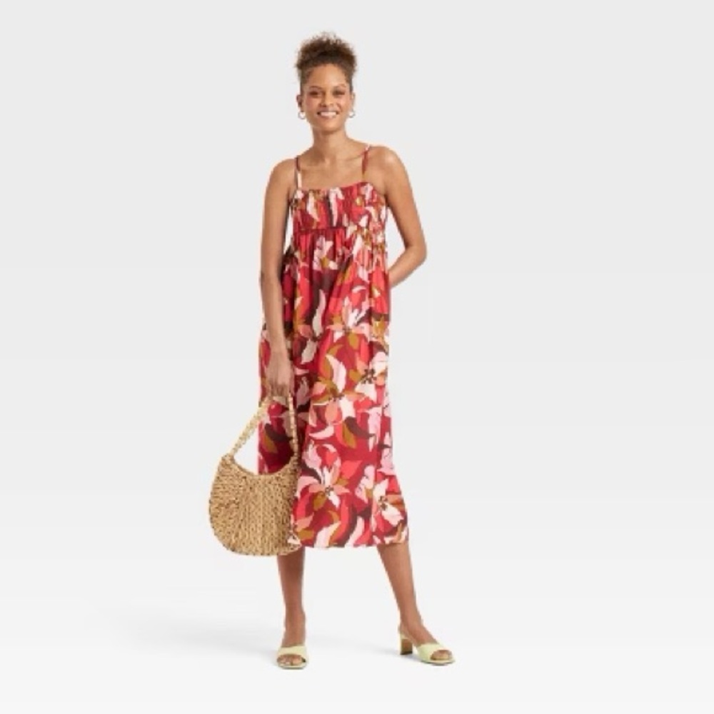 NWT A New Day Floral Smocked Dress